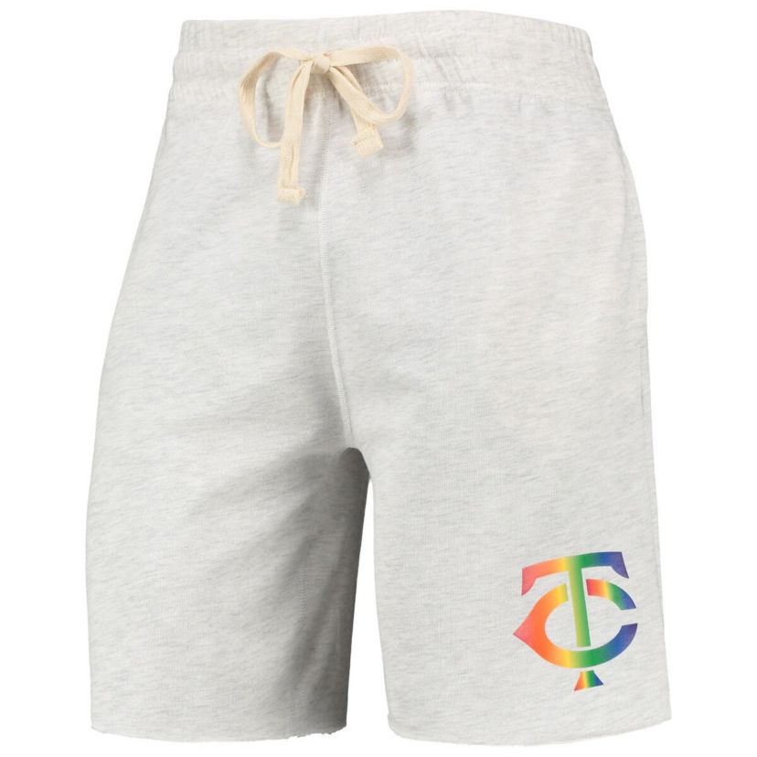 MLB Minnesota Twins Mainstream Logo Terry Tri-Blend Shorts
