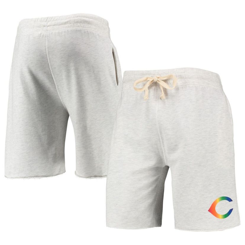 MLB Cincinnati Reds Mainstream Logo Terry Tri-Blend Shorts