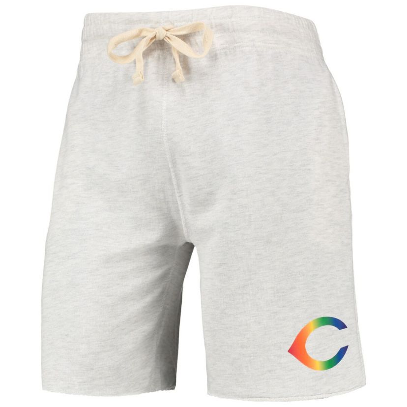 MLB Cincinnati Reds Mainstream Logo Terry Tri-Blend Shorts