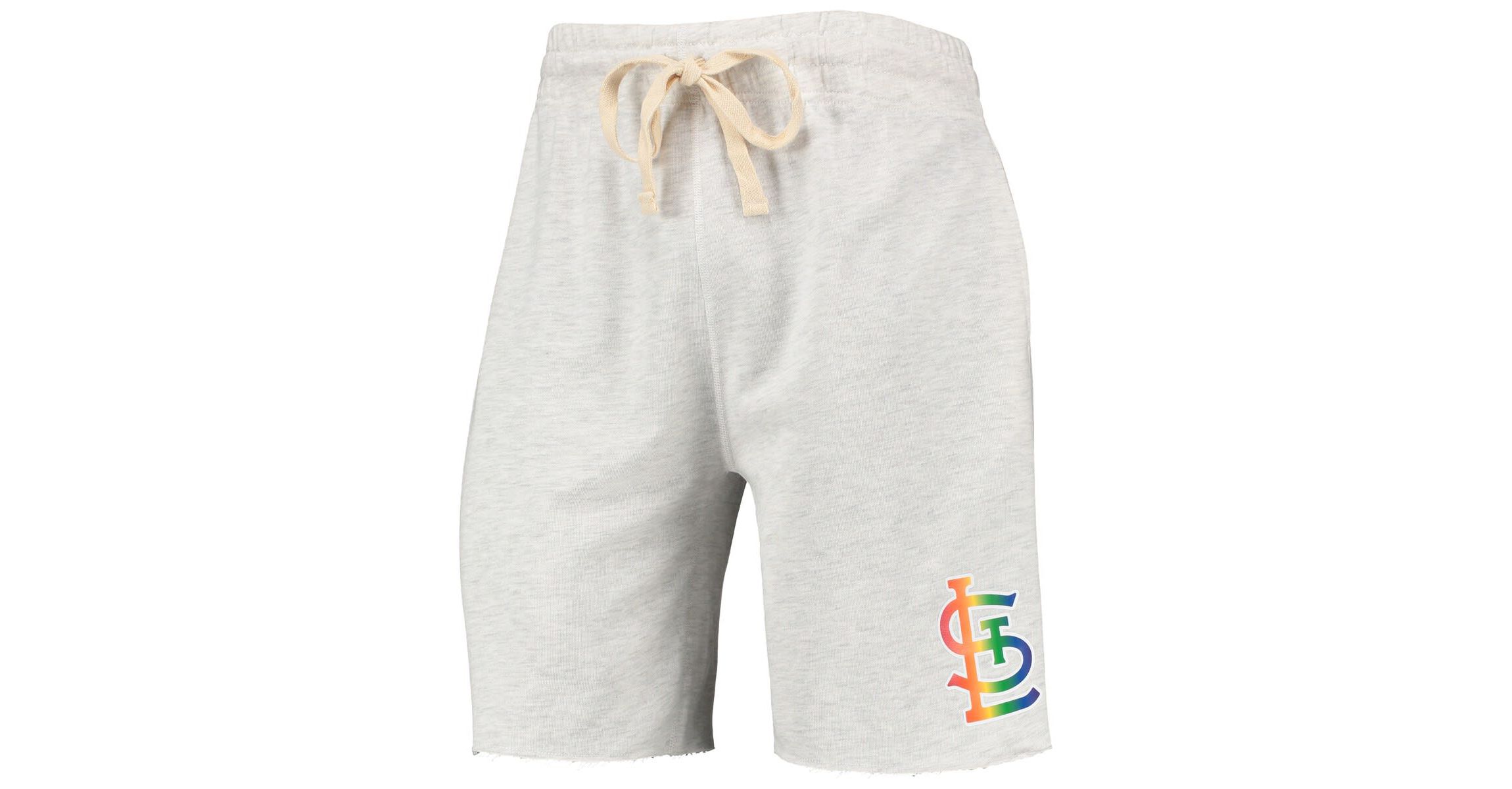 MLB St. Louis Cardinals Mainstream Logo Terry Tri-Blend Shorts