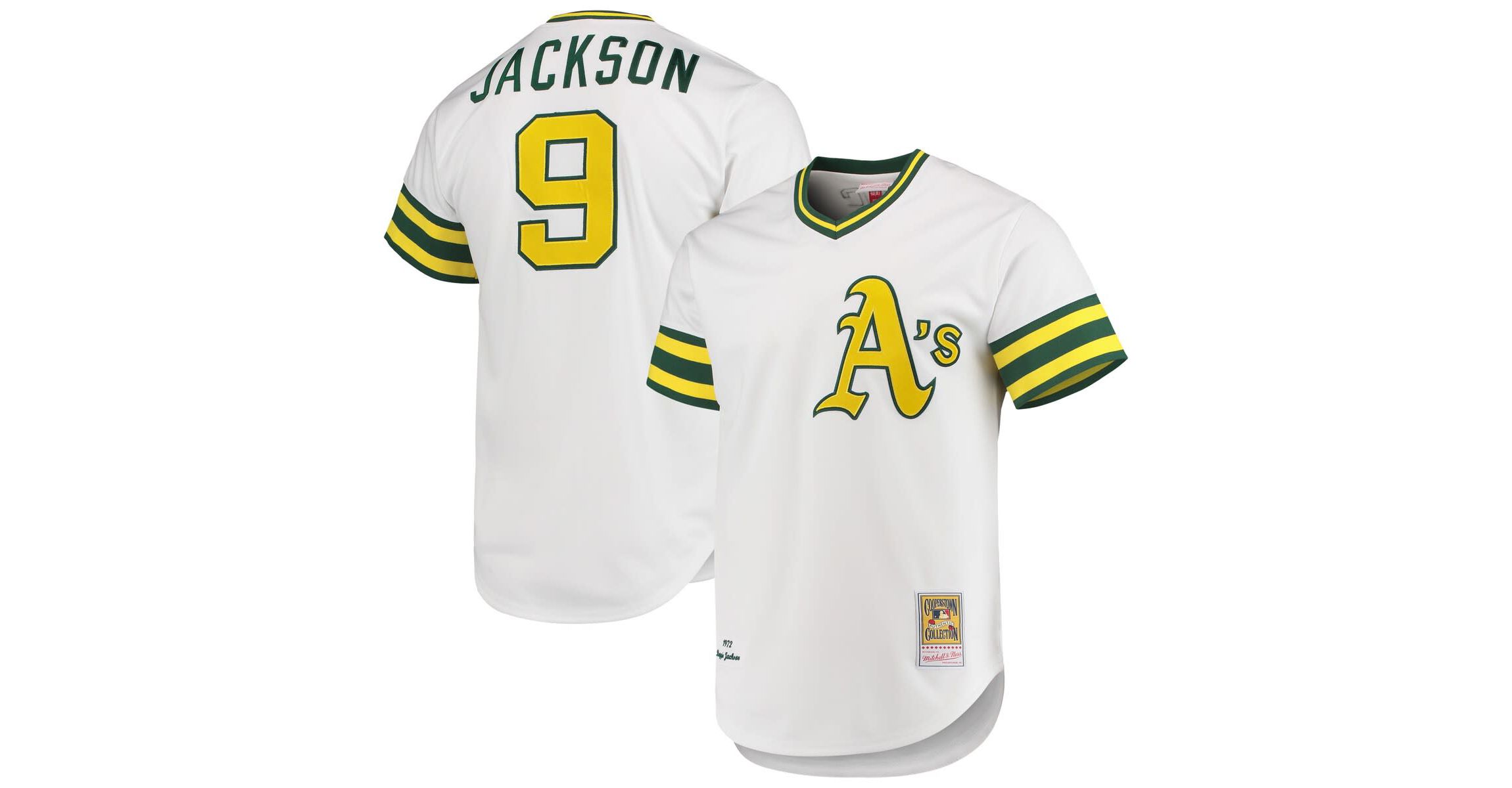 Oakland Athletics MLB Reggie Jackson Athletics 1972 Cooperstown Collection Authentic Jersey