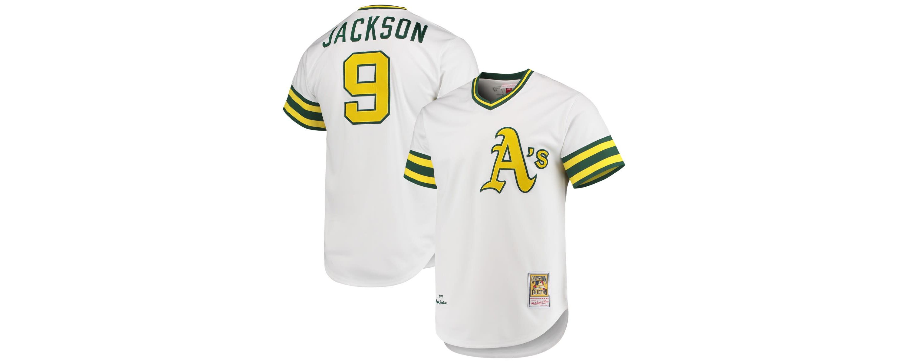 Oakland Athletics MLB Reggie Jackson Athletics 1972 Cooperstown Collection Authentic Jersey