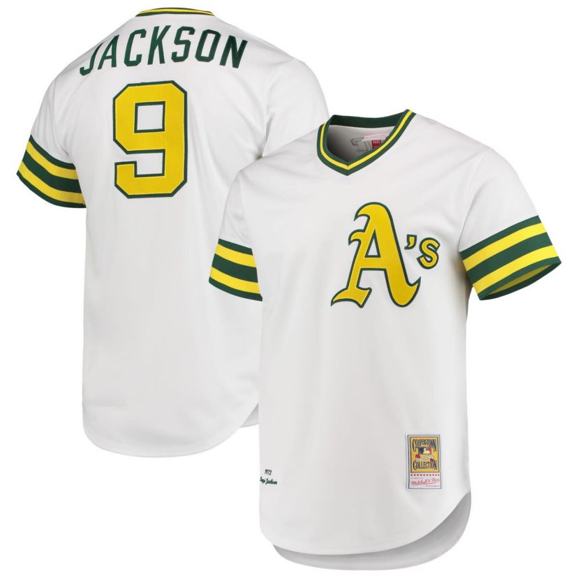 Oakland Athletics MLB Reggie Jackson Athletics 1972 Cooperstown Collection Authentic Jersey