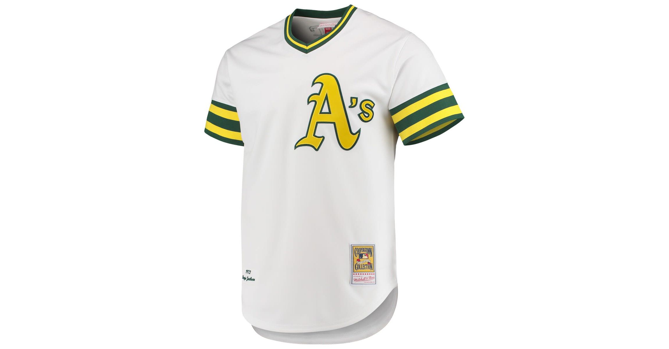Oakland Athletics MLB Reggie Jackson Athletics 1972 Cooperstown Collection Authentic Jersey