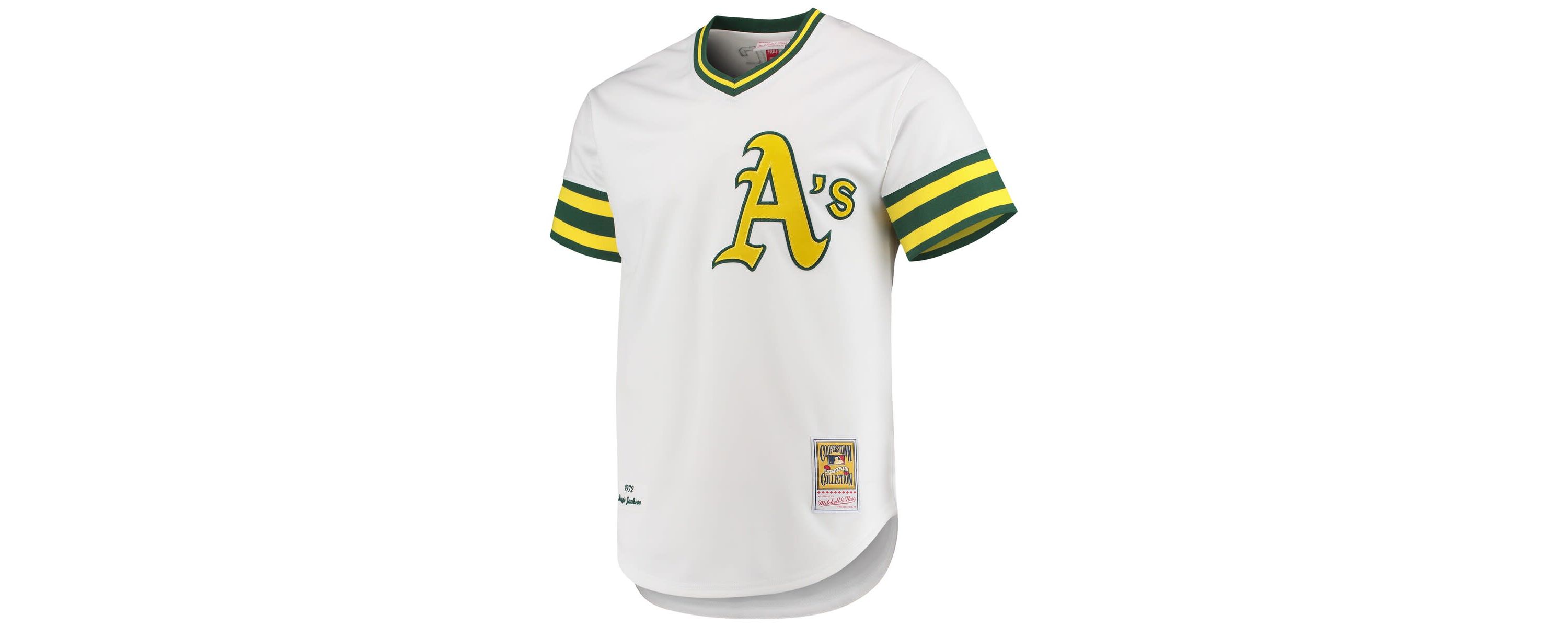 Oakland Athletics MLB Reggie Jackson Athletics 1972 Cooperstown Collection Authentic Jersey