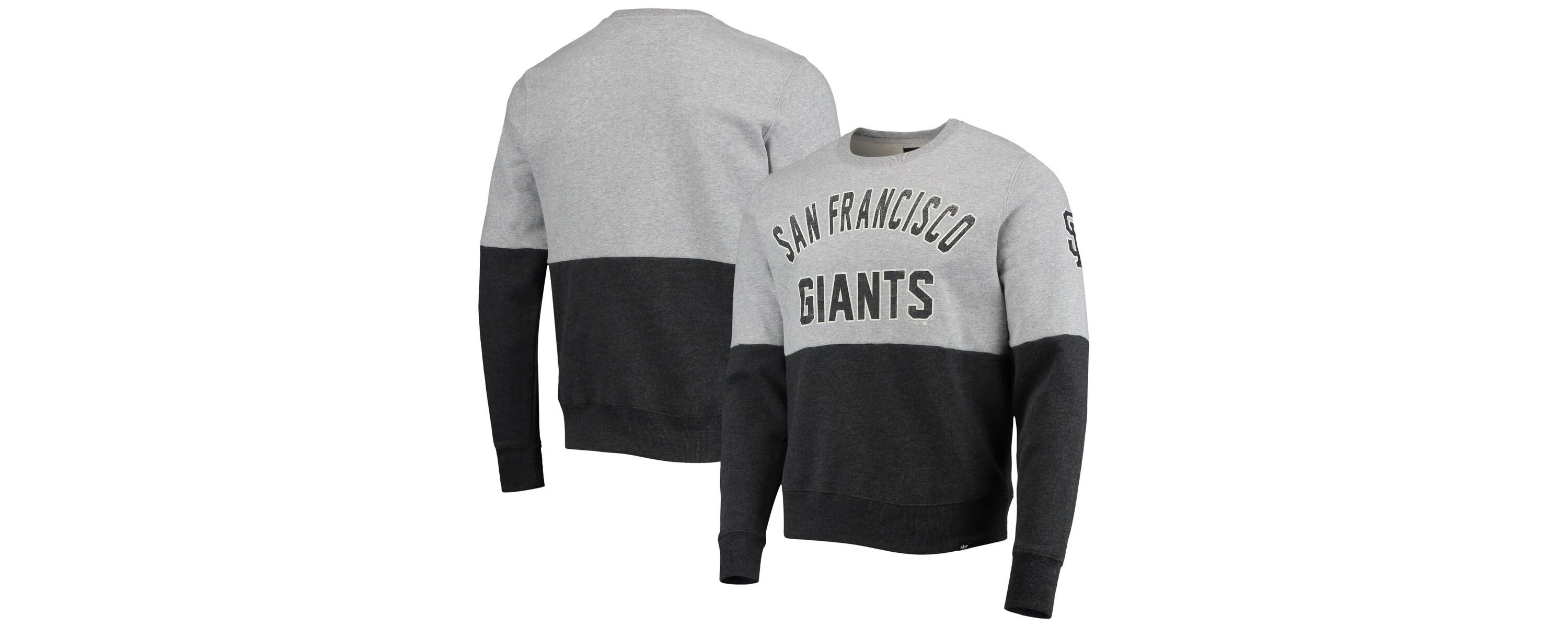 MLB ed Gray/ed San Francisco Giants Two-Toned Team Pullover Sweatshirt