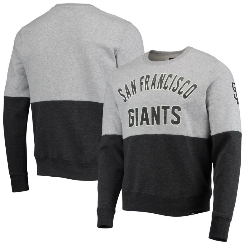 MLB ed Gray/ed San Francisco Giants Two-Toned Team Pullover Sweatshirt