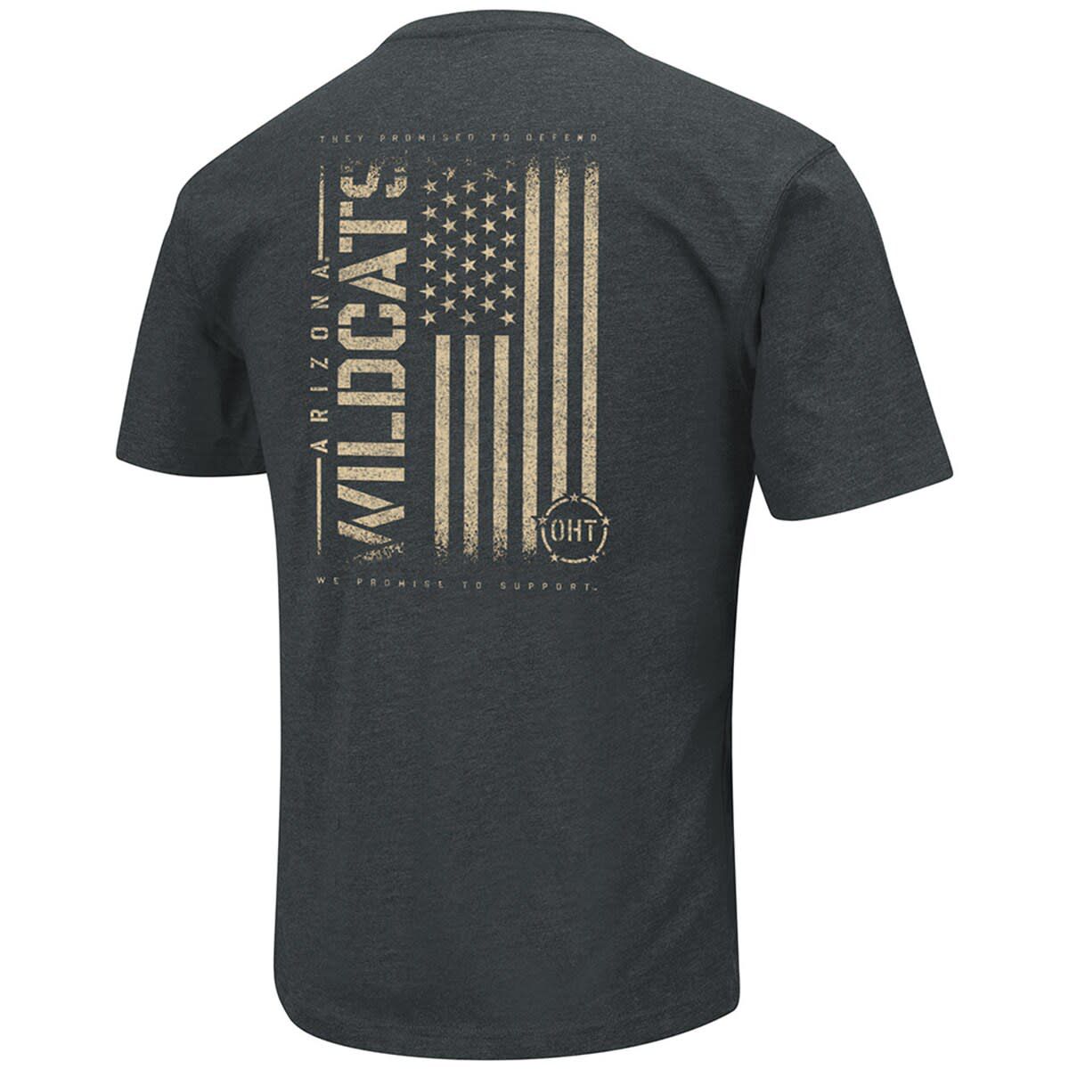 NCAA ed Arizona Wildcats OHT Military Appreciation Flag 2.0 T-Shirt