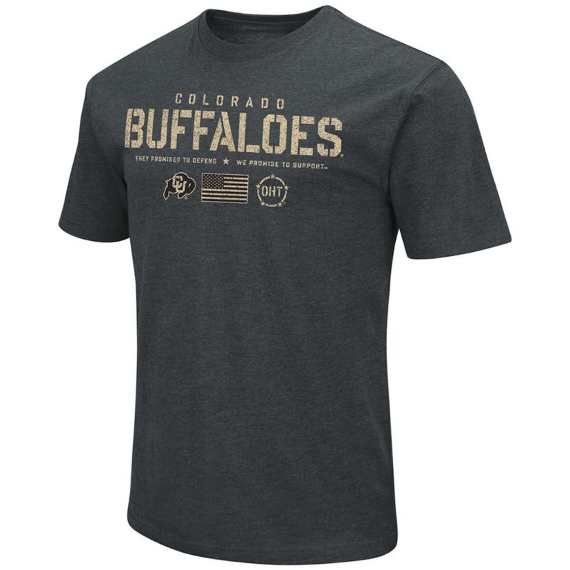 NCAA ed Colorado Buffaloes OHT Military Appreciation Flag 2.0 T-Shirt
