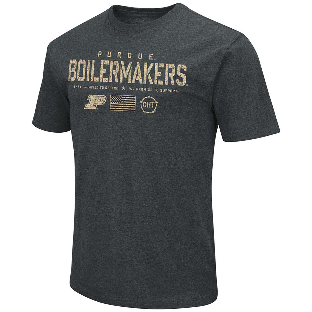 NCAA ed Purdue Boilermakers OHT Military Appreciation Flag 2.0 T-Shirt