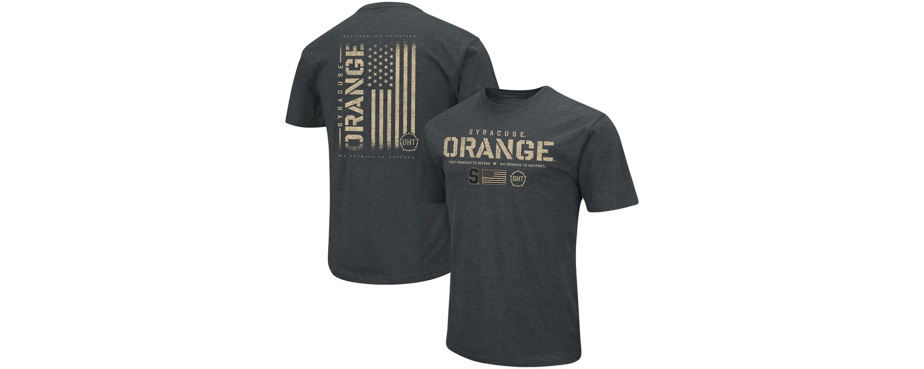 Syracuse Orange NCAA ed Syracuse OHT Military Appreciation Flag 2.0 T-Shirt