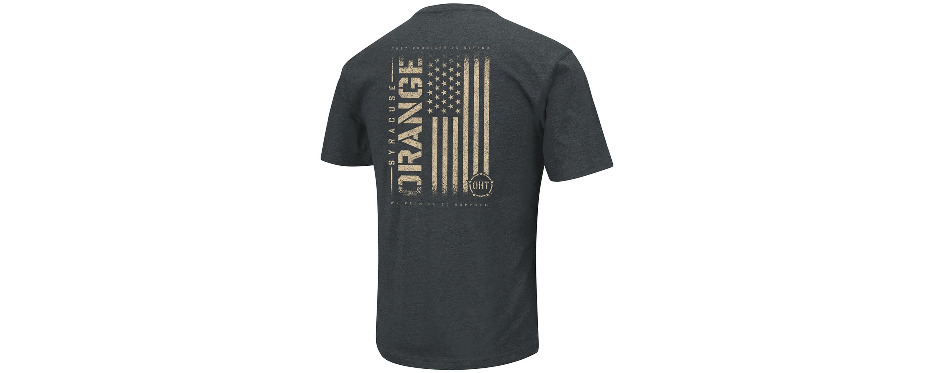 Syracuse Orange NCAA ed Syracuse OHT Military Appreciation Flag 2.0 T-Shirt