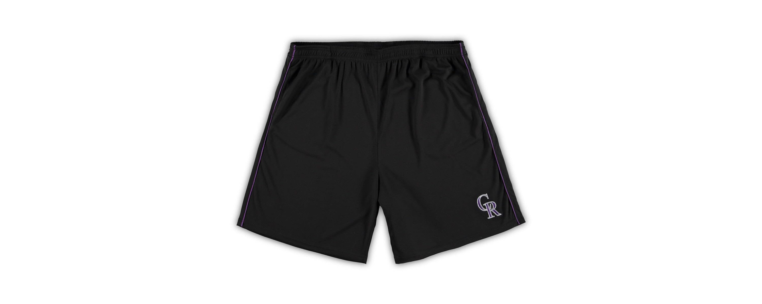 MLB Colorado Rockies Big & Tall Mesh Shorts