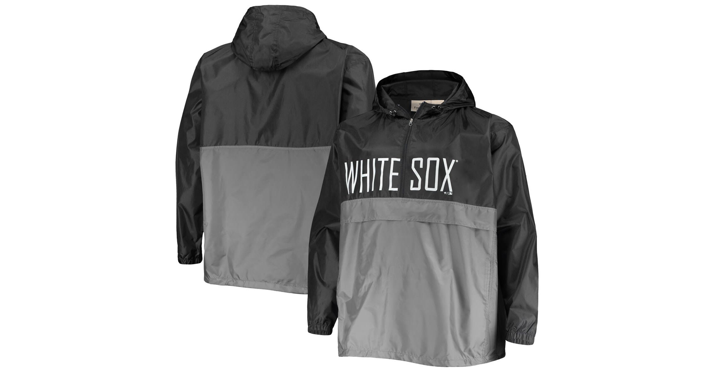 Chicago White Sox MLB Chicago Sox Big & Tall Split Body Anorak Half-Zip Jacket