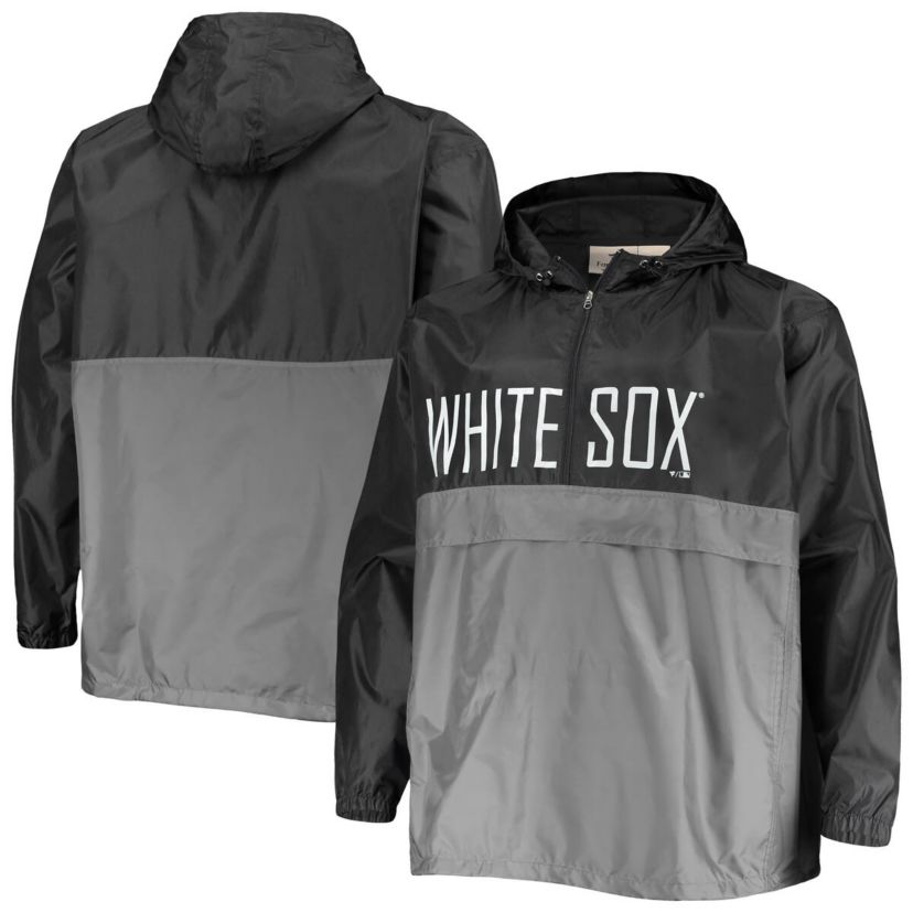 Chicago White Sox MLB Chicago Sox Big & Tall Split Body Anorak Half-Zip Jacket