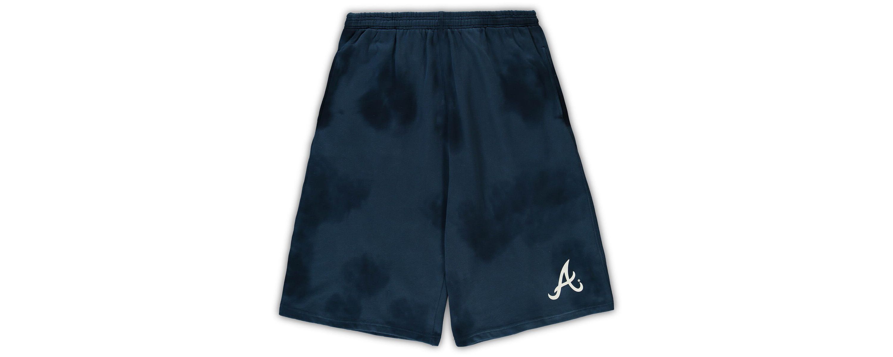 MLB Atlanta Braves Big & Tall Tye Dye Fleece Shorts