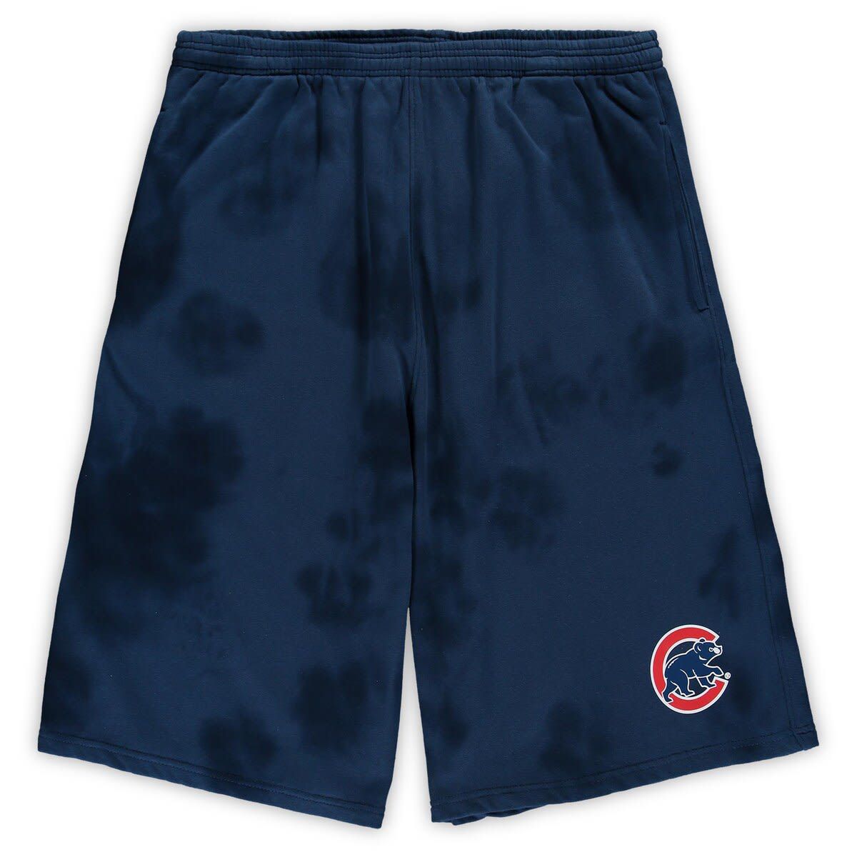 MLB Chicago Cubs Big & Tall Tye Dye Fleece Shorts