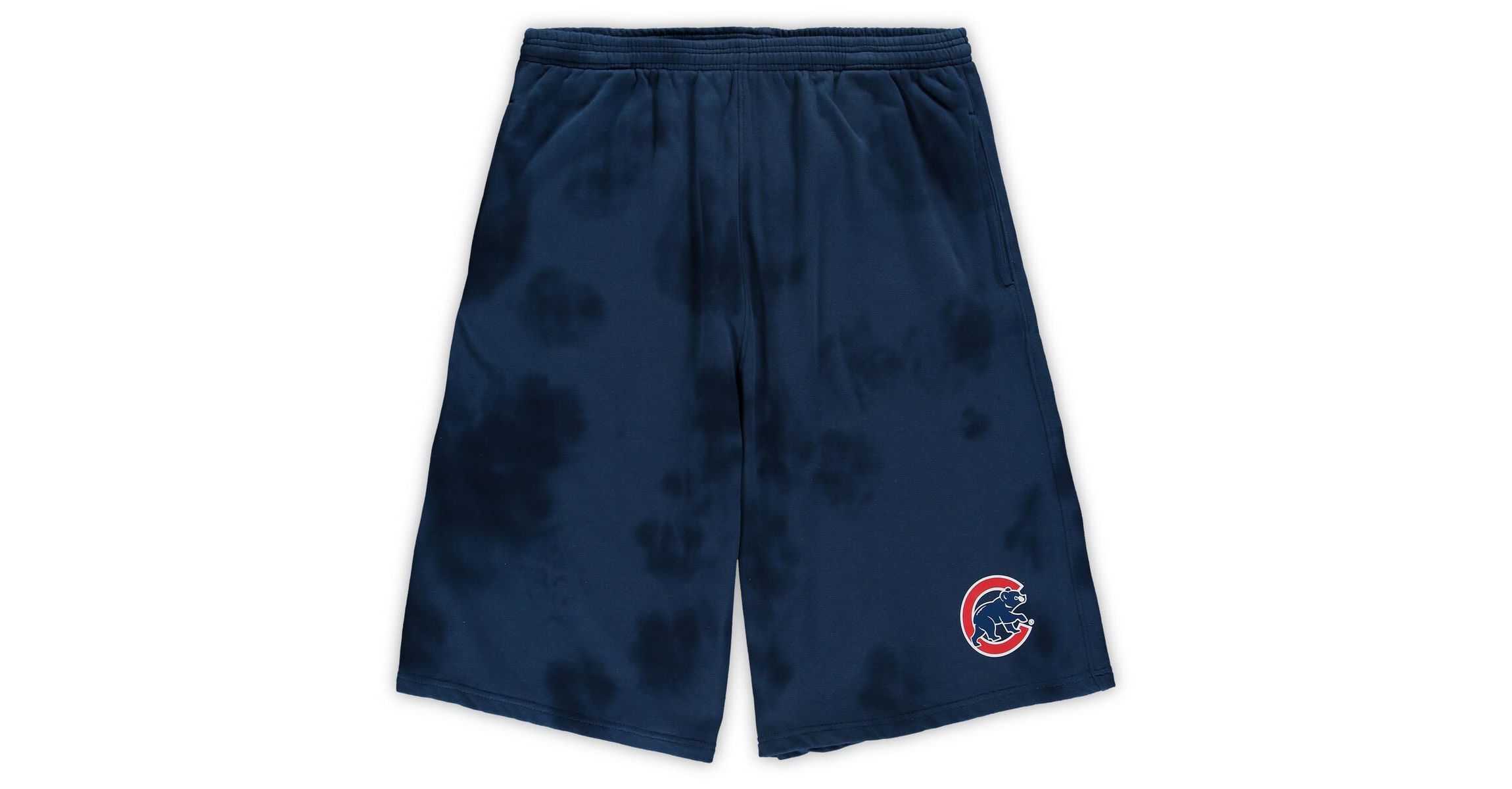 MLB Chicago Cubs Big & Tall Tye Dye Fleece Shorts