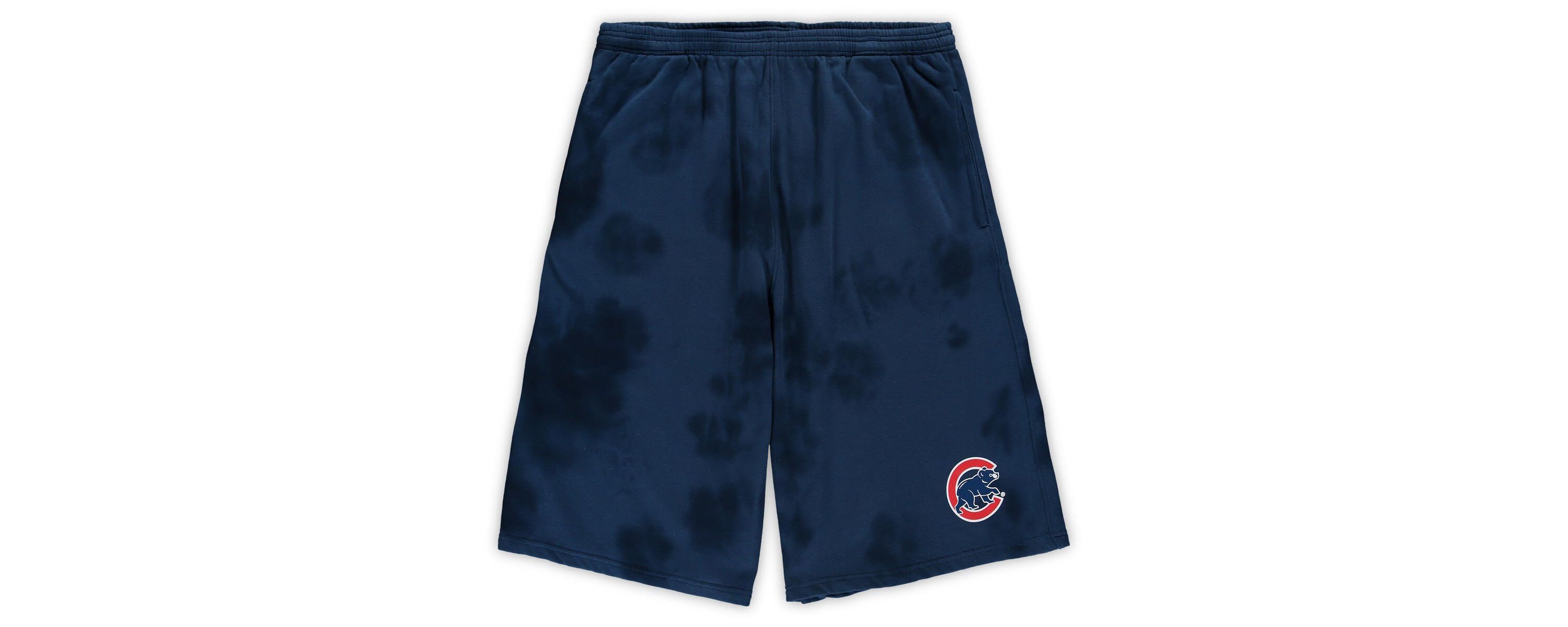 MLB Chicago Cubs Big & Tall Tye Dye Fleece Shorts