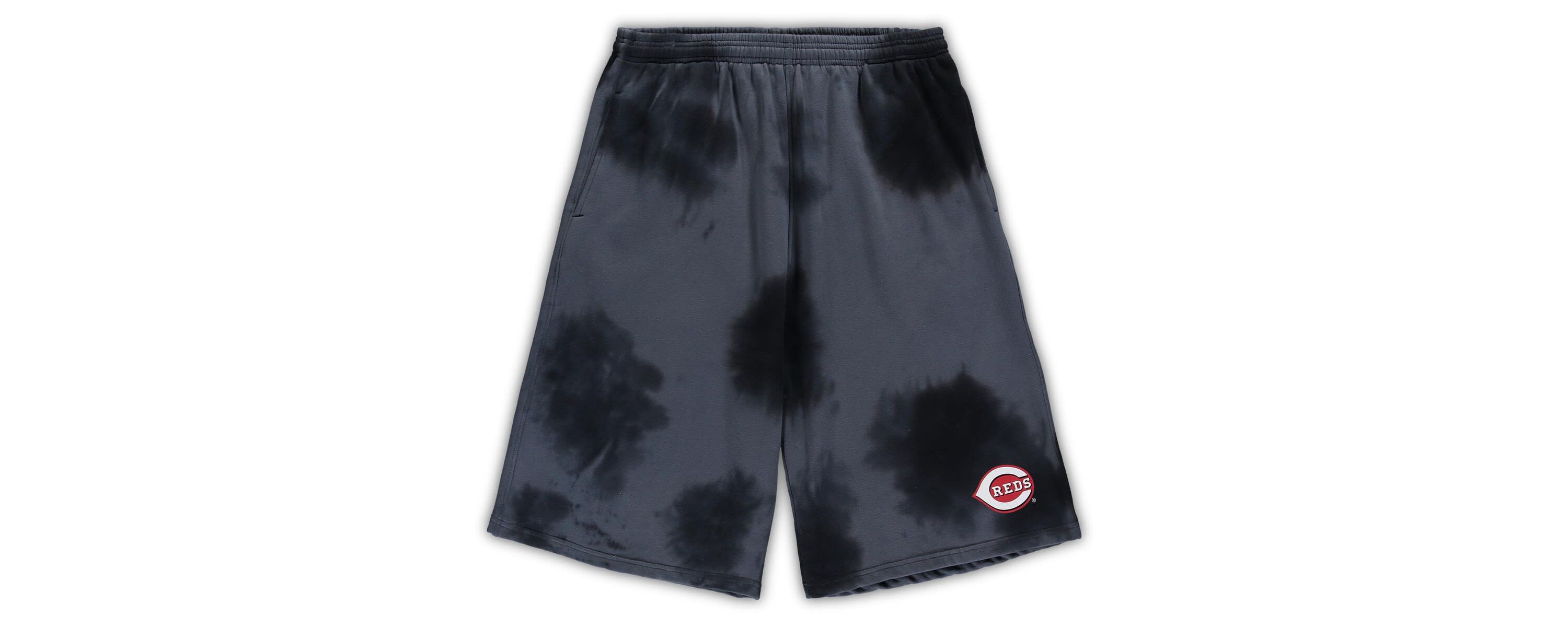 MLB Cincinnati Reds Big & Tall Tye Dye Fleece Shorts