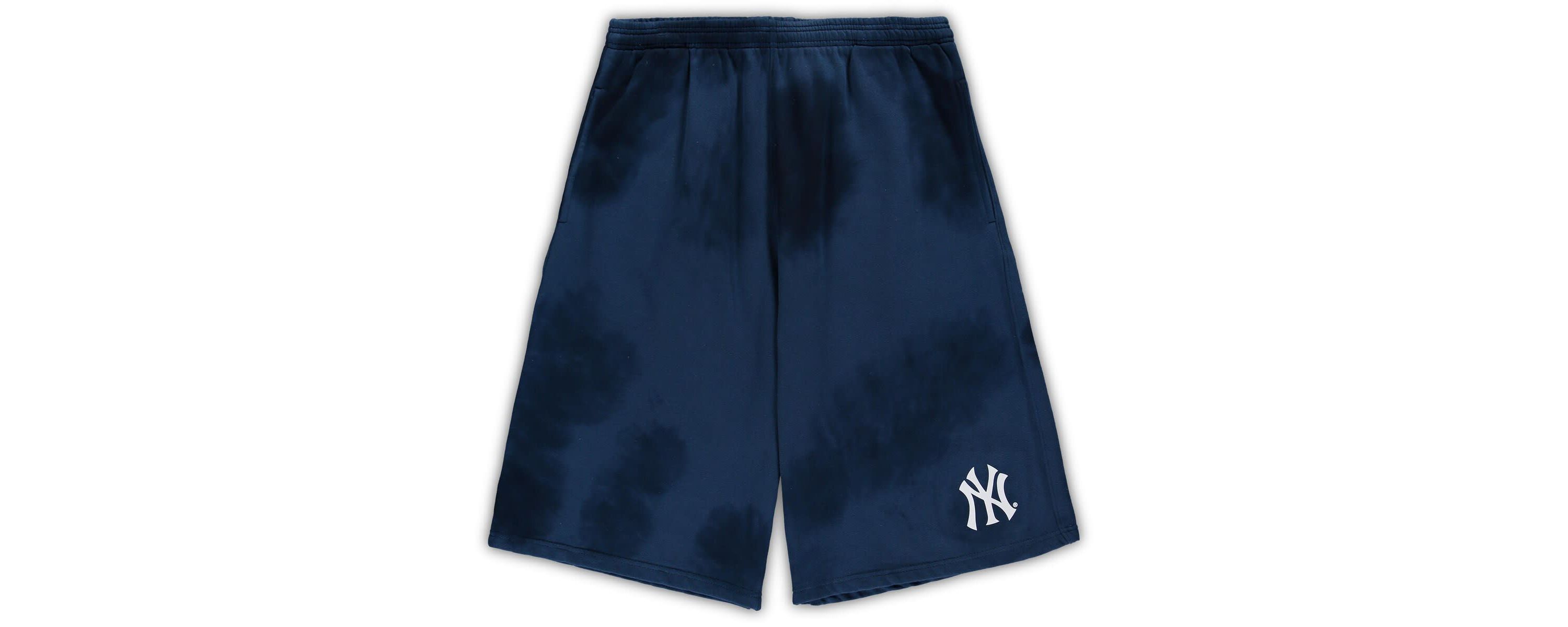 MLB New York Yankees Big & Tall Tye Dye Fleece Shorts