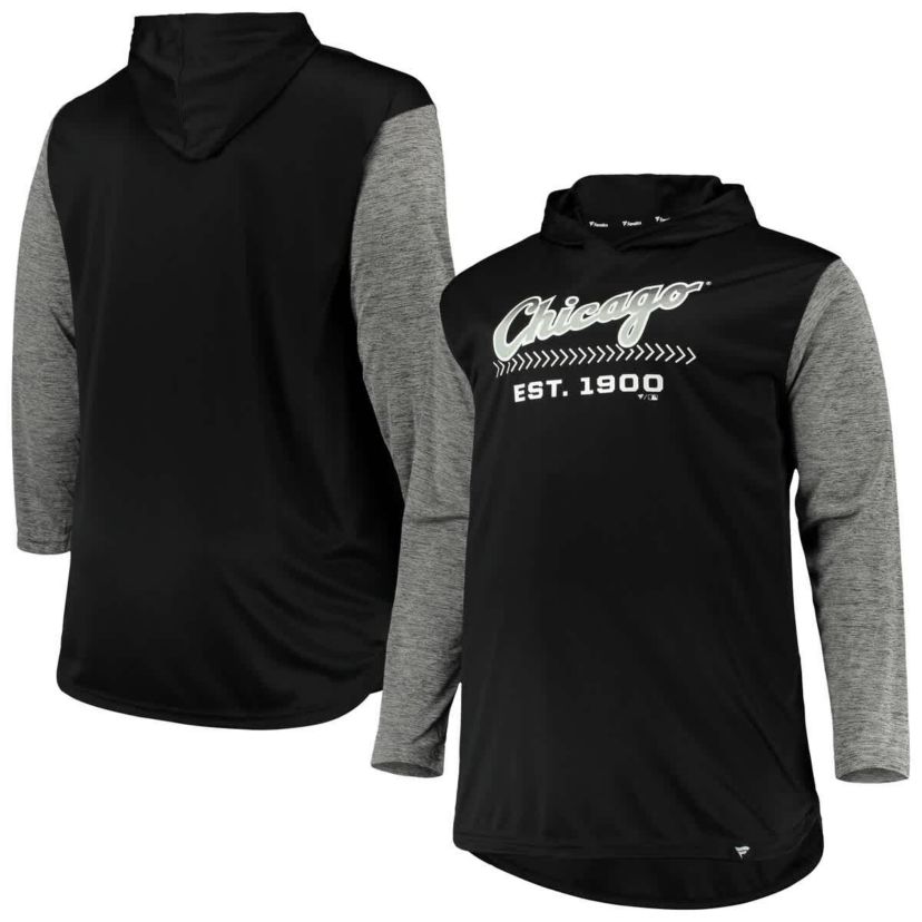 Chicago White Sox MLB Chicago Sox Big & Tall Wordmark Club Pullover Hoodie