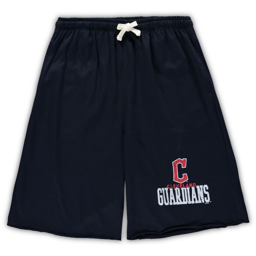 MLB Cleveland Guardians Big & Tall French Terry Shorts