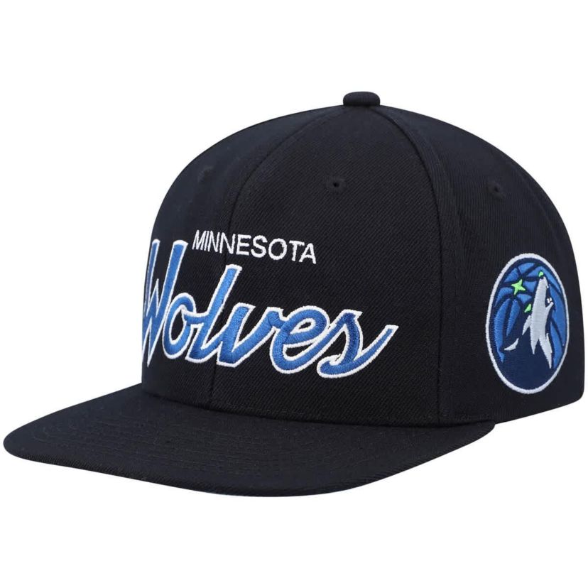 NBA Minnesota Timberwolves Hardwood Classics Script 2.0 Snapback Hat