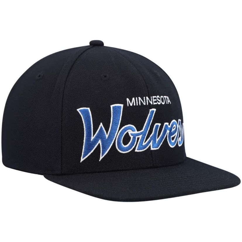 NBA Minnesota Timberwolves Hardwood Classics Script 2.0 Snapback Hat