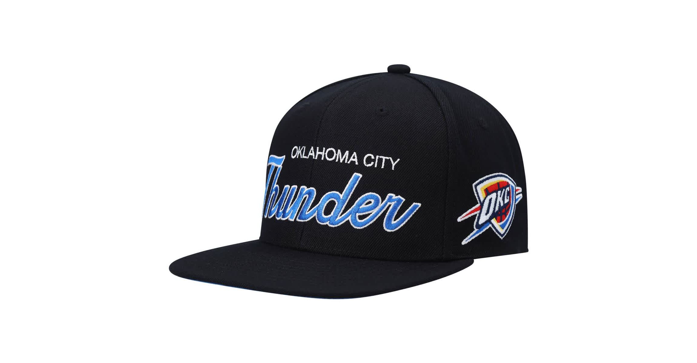 NBA Oklahoma City Thunder Hardwood Classics Script 2.0 Snapback Hat
