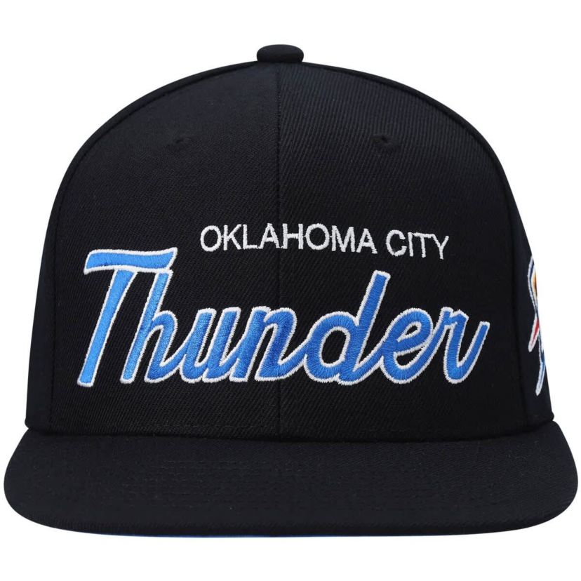 NBA Oklahoma City Thunder Hardwood Classics Script 2.0 Snapback Hat