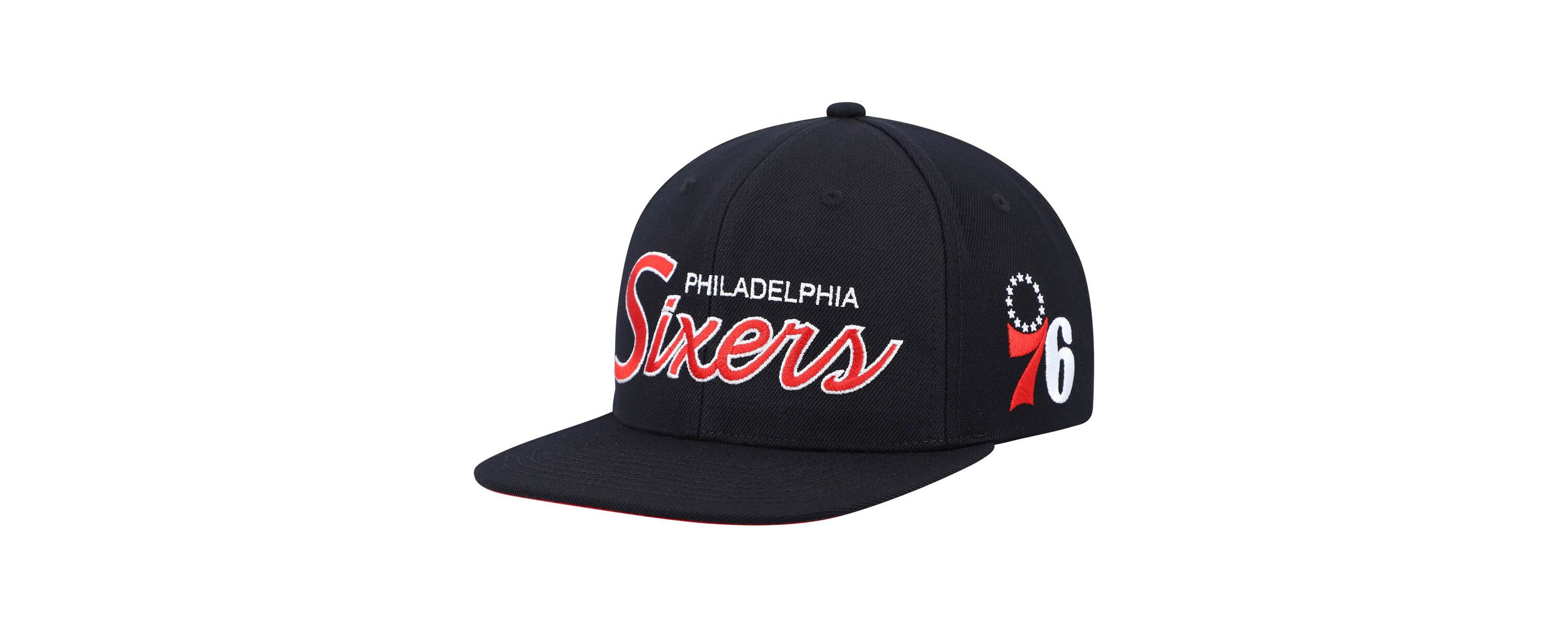NBA Philadelphia 76ers Hardwood Classics Script 2.0 Snapback Hat