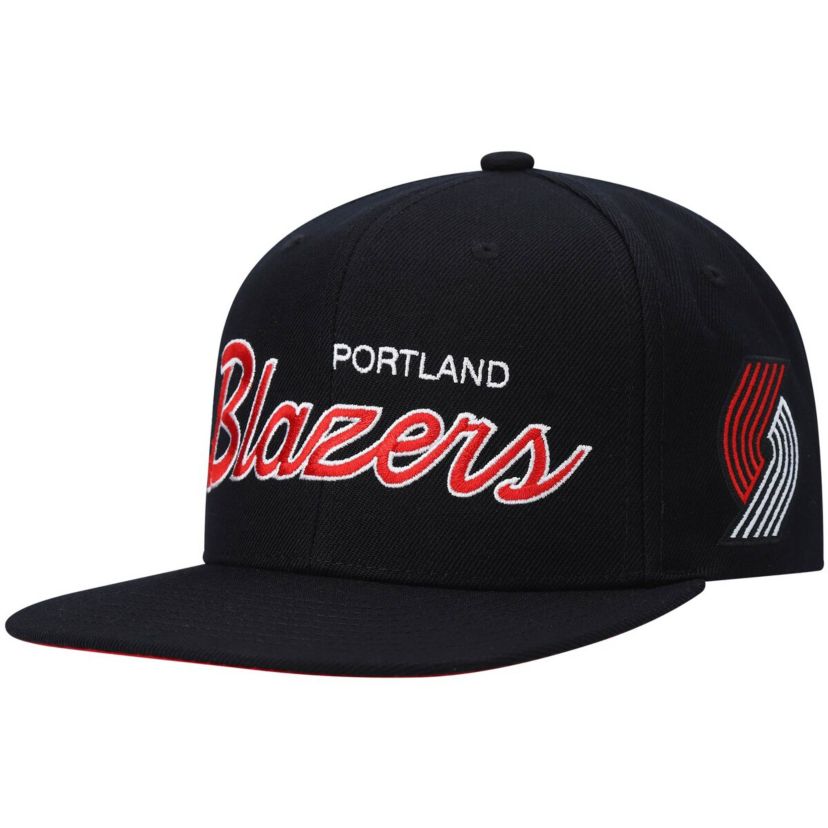 NBA Portland Trail Blazers Hardwood Classics Script 2.0 Snapback Hat