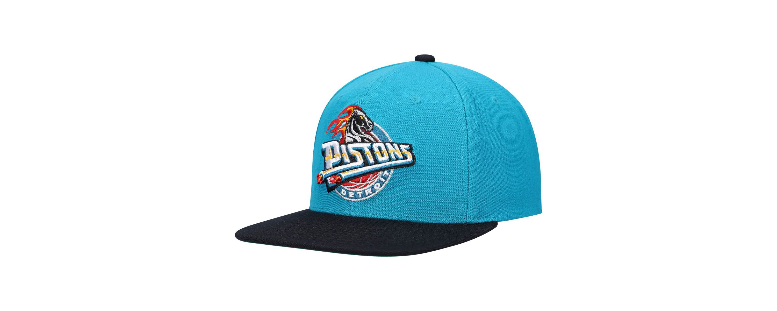 NBA Teal/Black Detroit Pistons Hardwood Classics Team Two-Tone 2.0 Snapback Hat