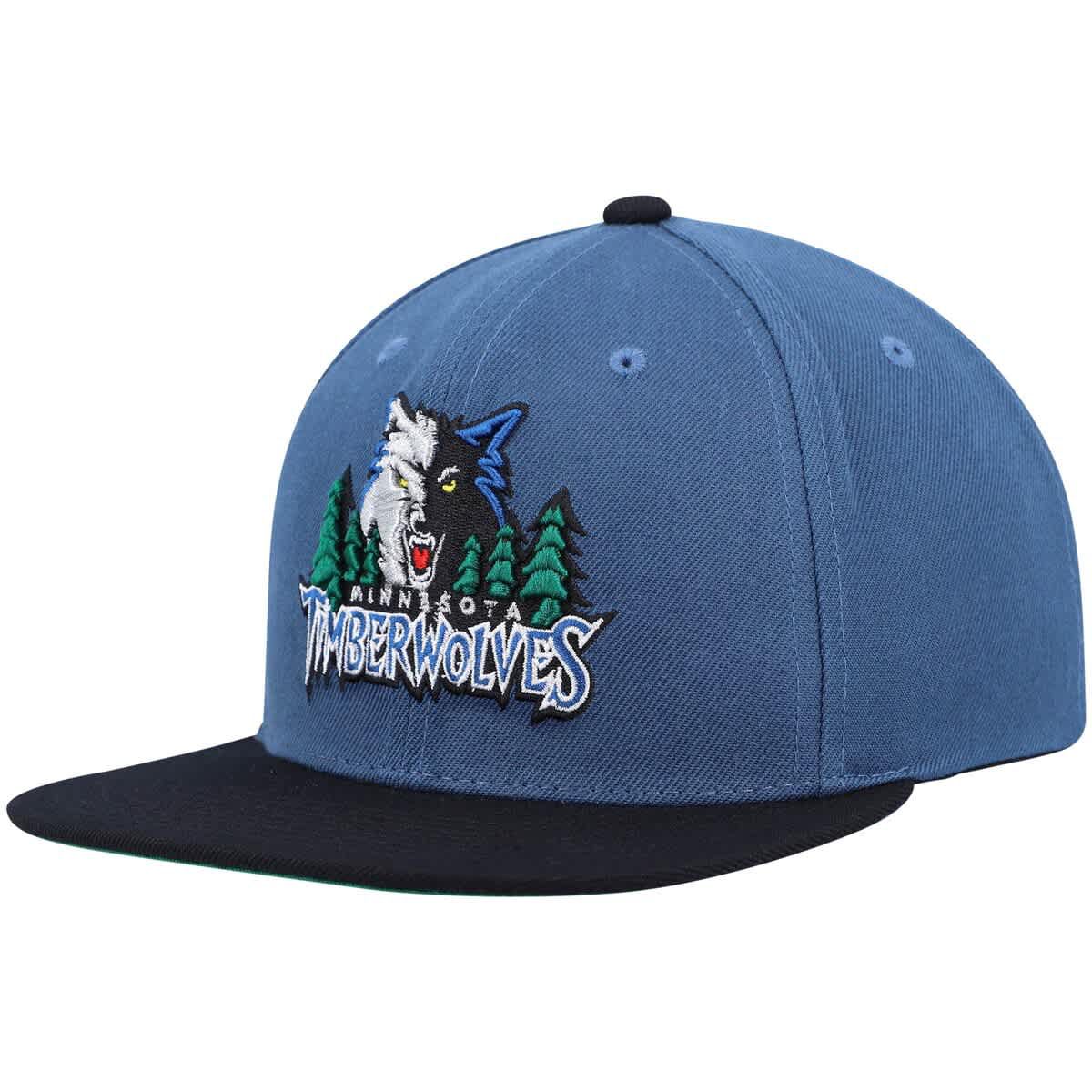 NBA Blue/Black Minnesota Timberwolves Hardwood Classics Team Two-Tone 2.0 Snapback Hat