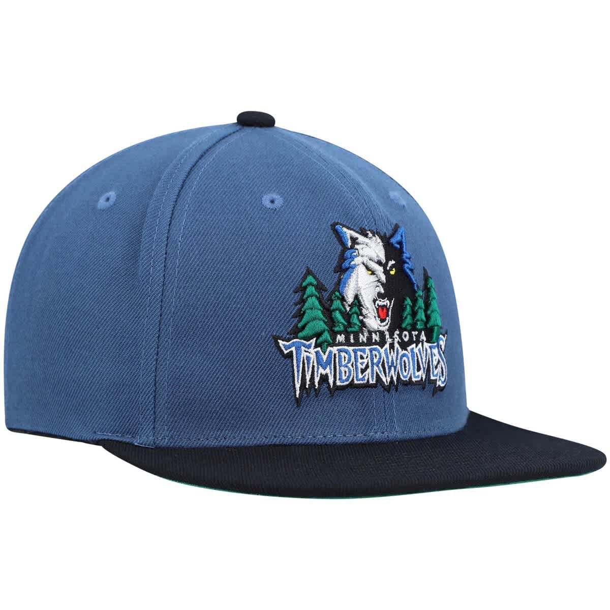 NBA Blue/Black Minnesota Timberwolves Hardwood Classics Team Two-Tone 2.0 Snapback Hat