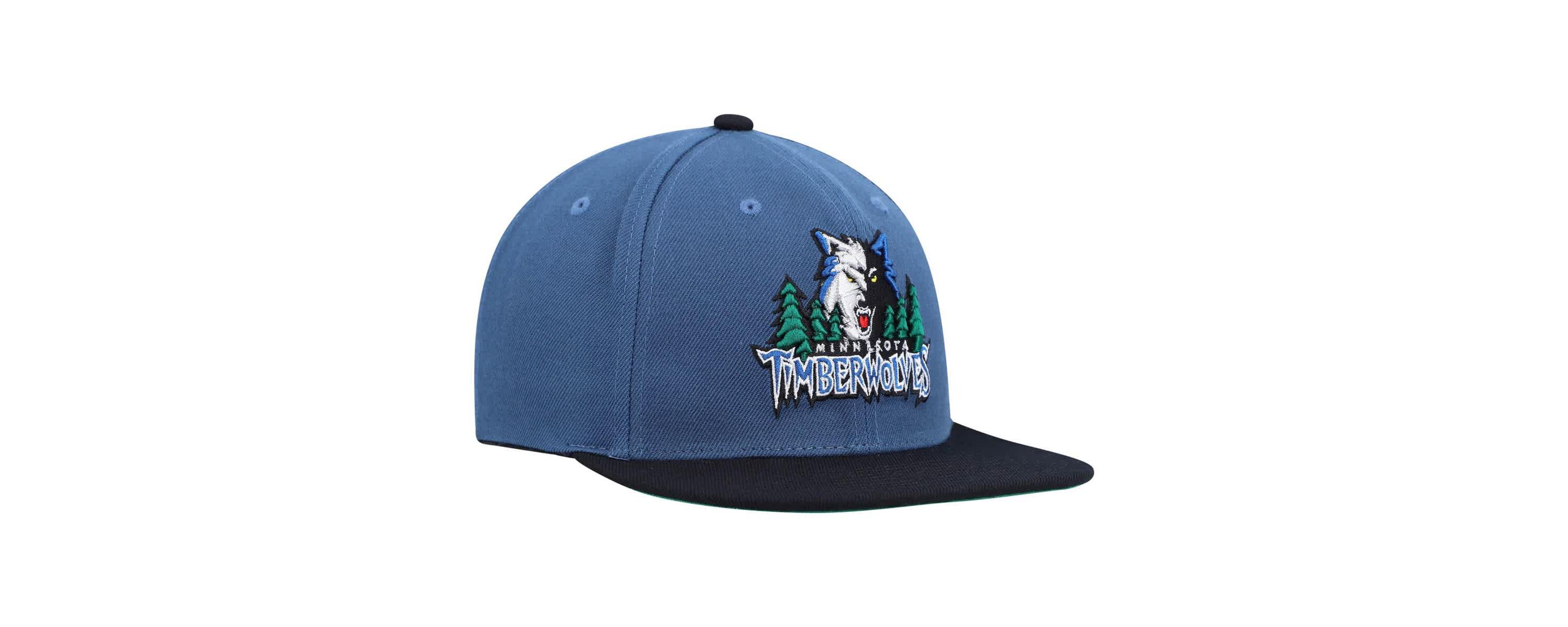 NBA Blue/Black Minnesota Timberwolves Hardwood Classics Team Two-Tone 2.0 Snapback Hat