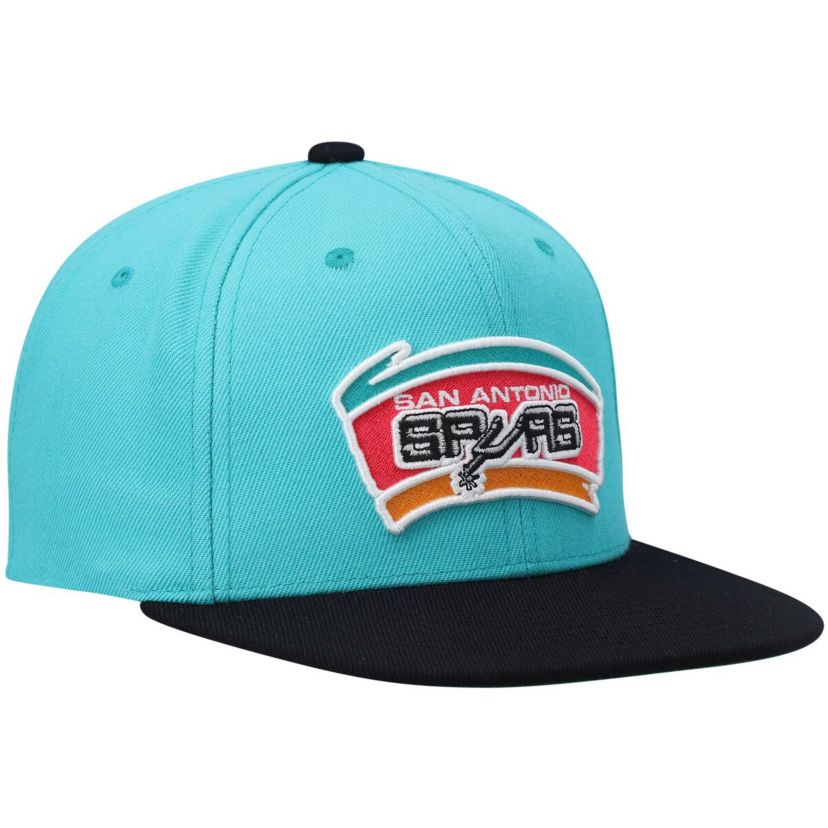 NBA Teal/Black San Antonio Spurs Hardwood Classics Team Two-Tone 2.0 Snapback Hat
