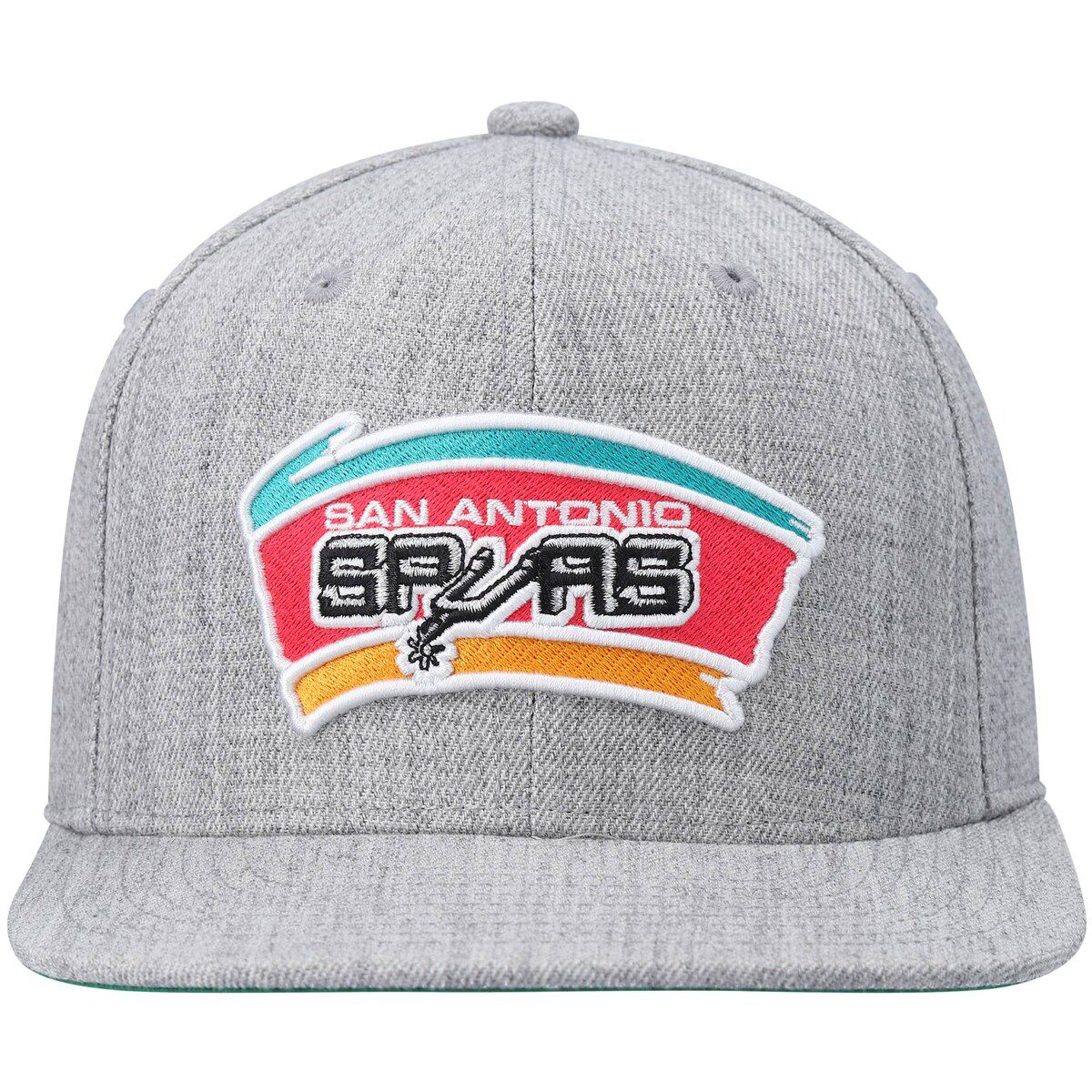 NBA Heathered San Antonio Spurs Hardwood Classics Team 2.0 Snapback Hat