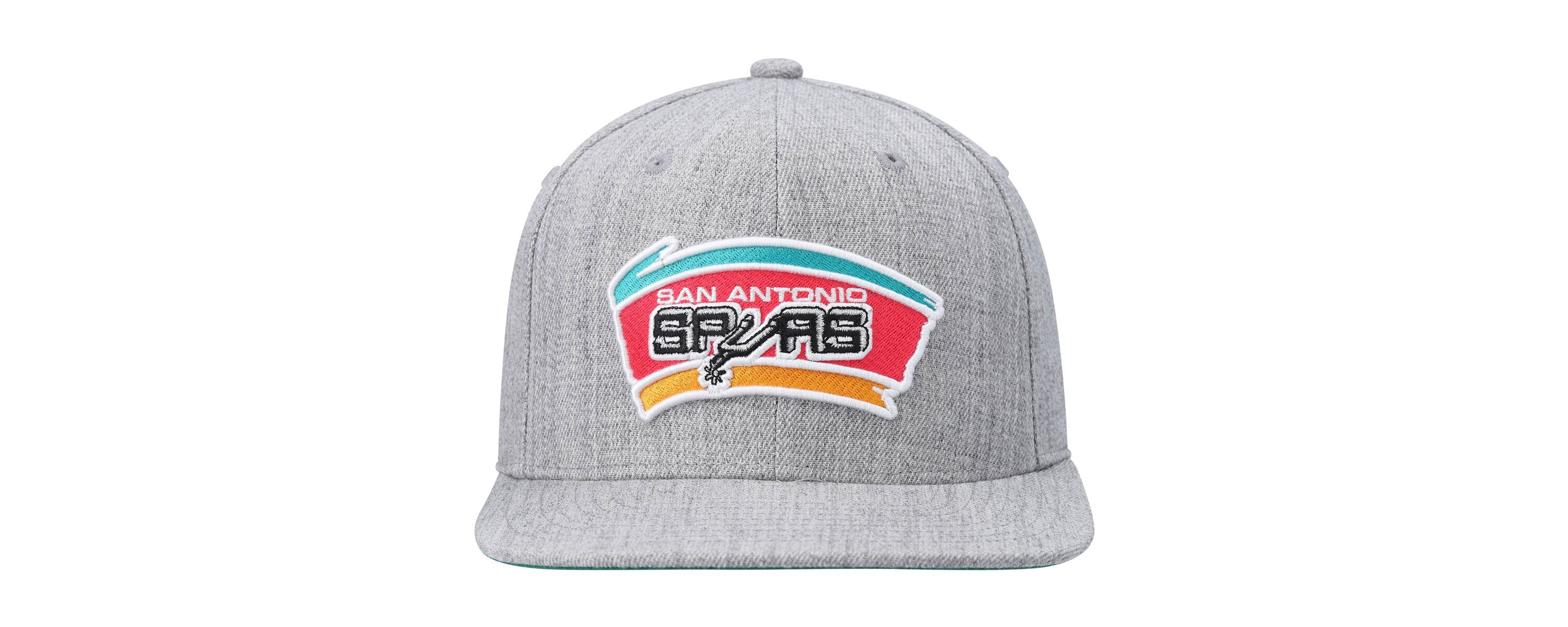 NBA Heathered San Antonio Spurs Hardwood Classics Team 2.0 Snapback Hat