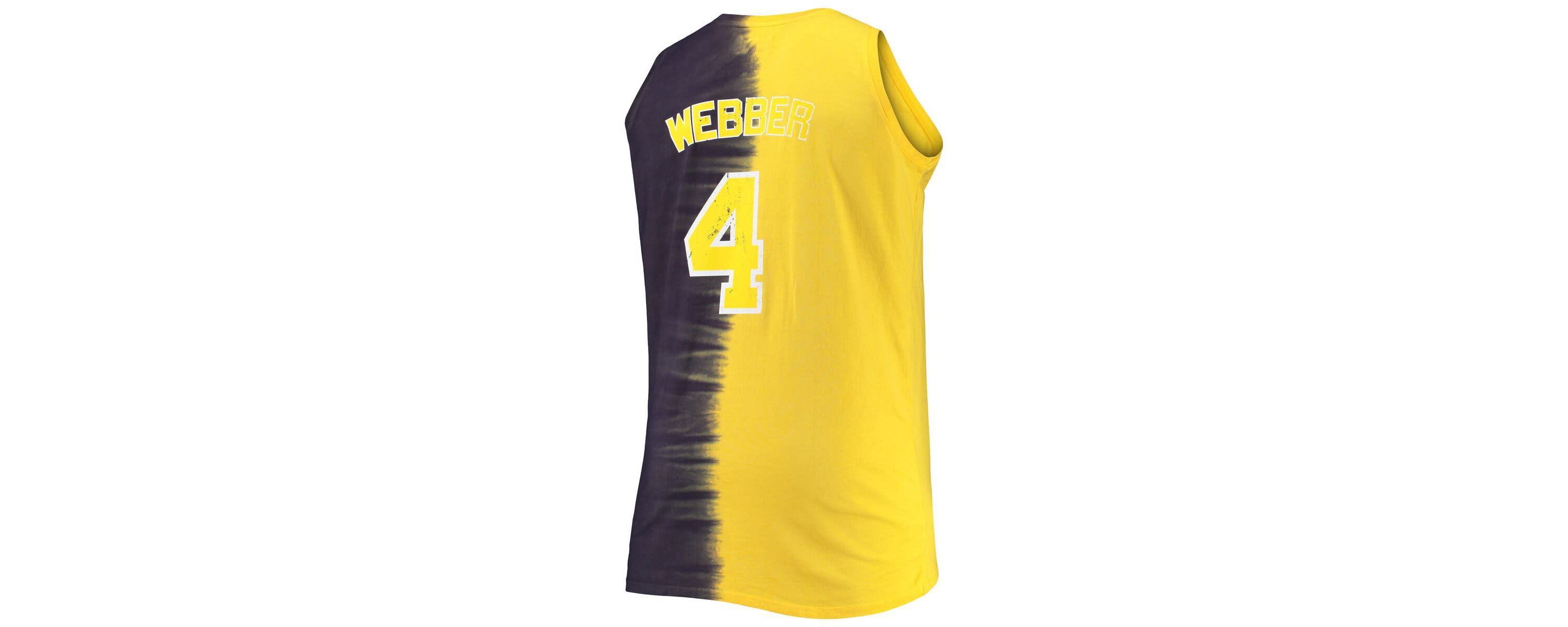 NCAA Chris Webber Michigan Wolverines Big & Tall Player Tie-Dye Jersey