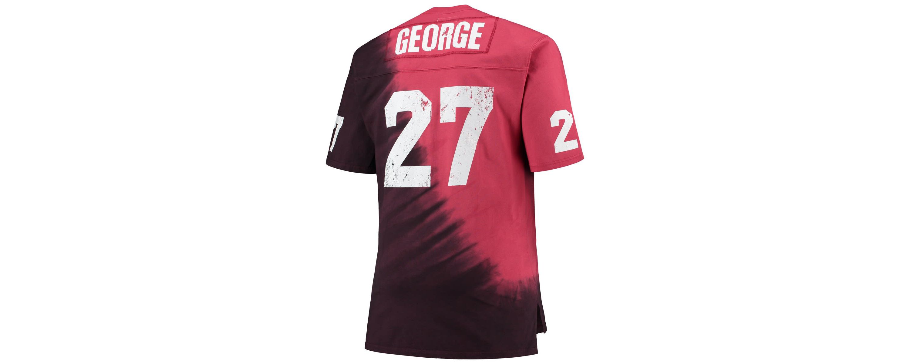NCAA Eddie George Ohio State Buckeyes Name & Number Tie-Dye V-Neck T-Shirt