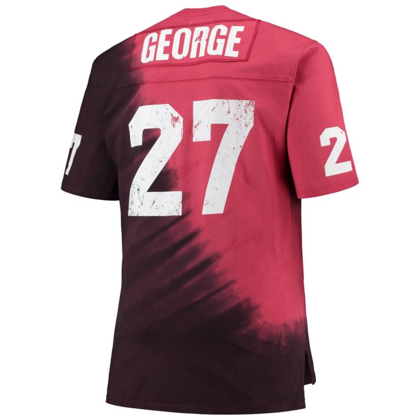 NCAA Eddie George Ohio State Buckeyes Name & Number Tie-Dye V-Neck T-Shirt