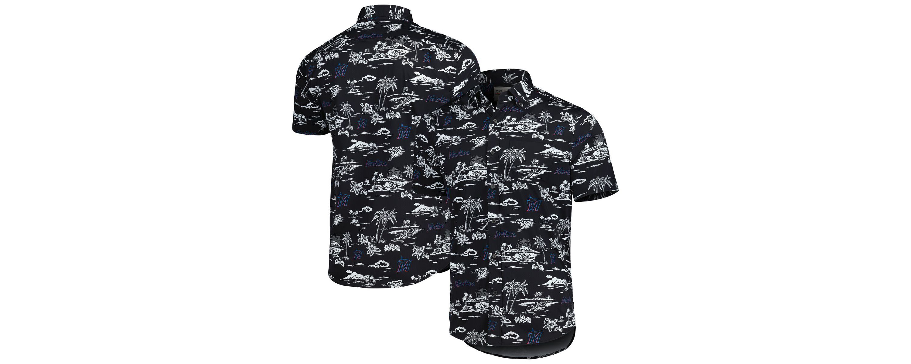MLB Miami Marlins Kekai Performance Button-Down Shirt
