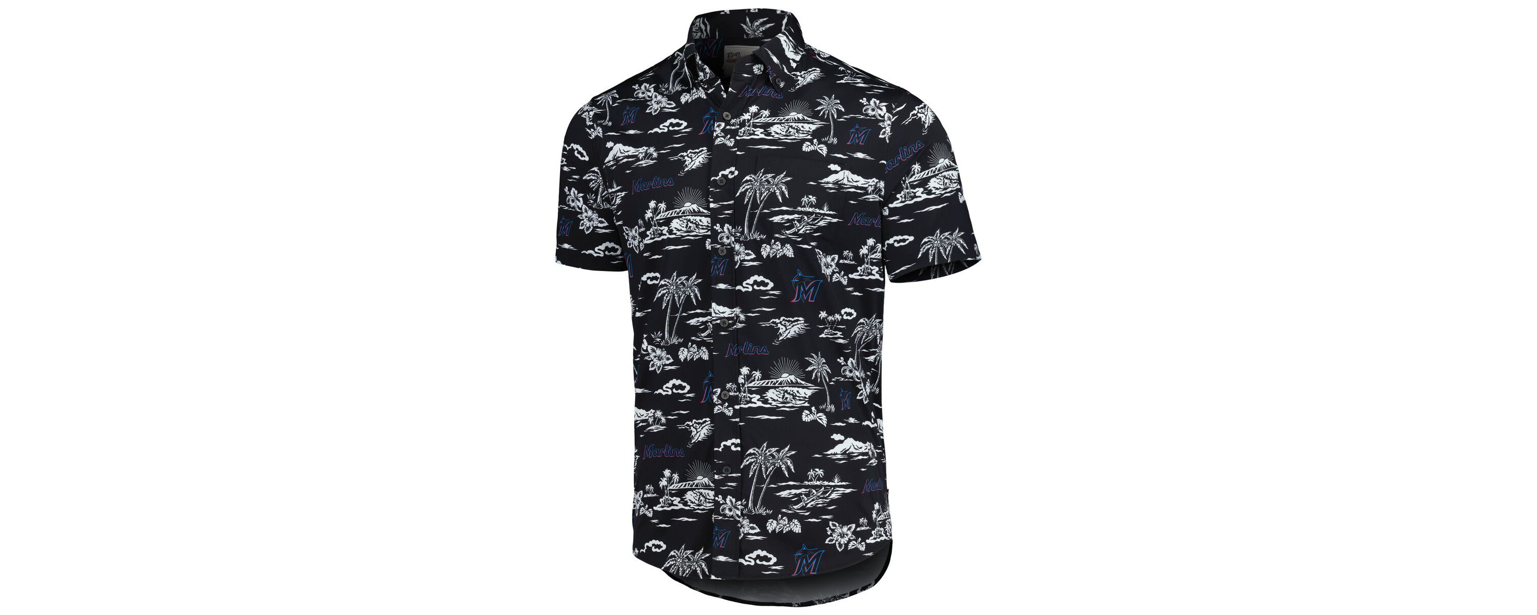 MLB Miami Marlins Kekai Performance Button-Down Shirt