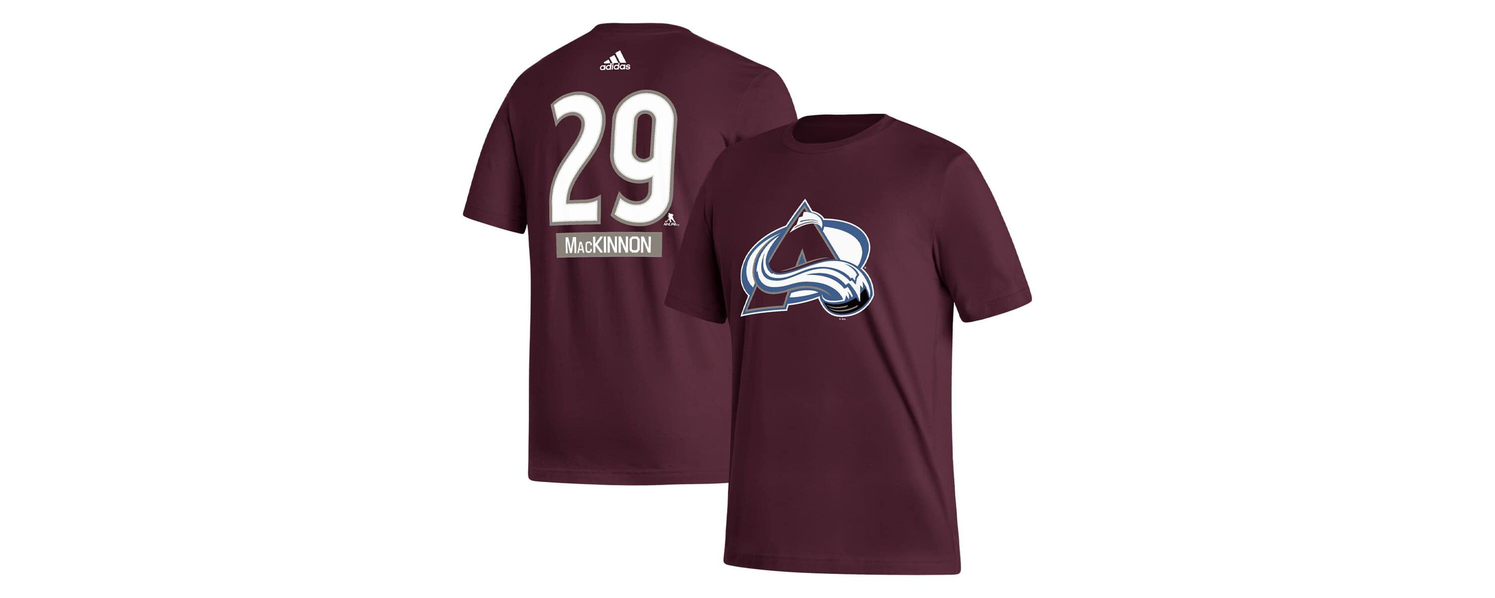 NHL Nathan MacKinnon Colorado Avalanche Fresh Name & Number T-Shirt