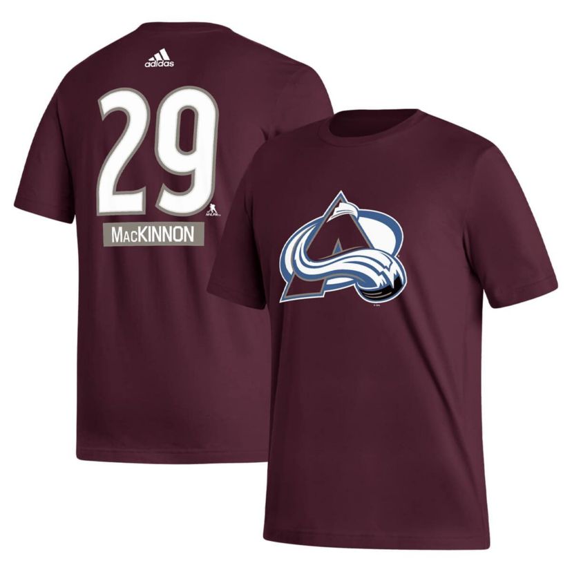 NHL Nathan MacKinnon Colorado Avalanche Fresh Name & Number T-Shirt
