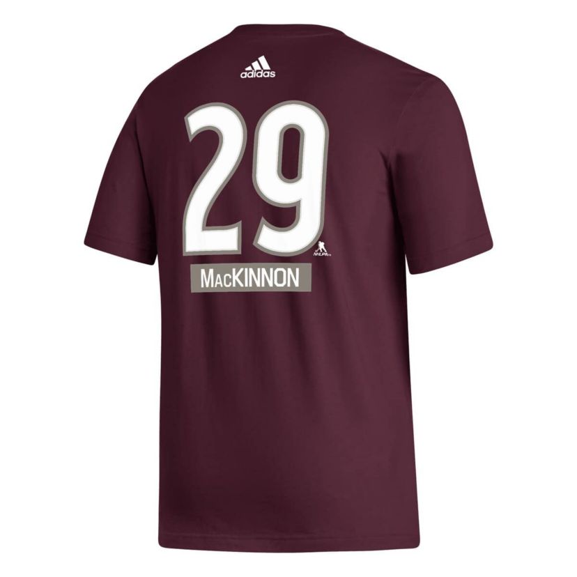 NHL Nathan MacKinnon Colorado Avalanche Fresh Name & Number T-Shirt