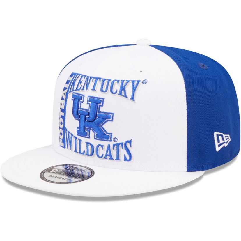 NCAA White/Blue Kentucky Wildcats Retro Sport 9FIFTY Snapback Hat