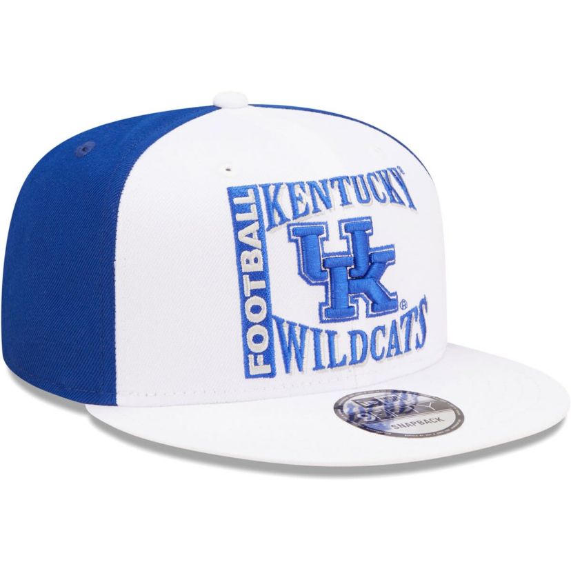 NCAA White/Blue Kentucky Wildcats Retro Sport 9FIFTY Snapback Hat